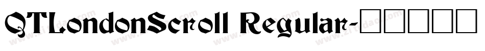 QTLondonScroll Regular字体转换